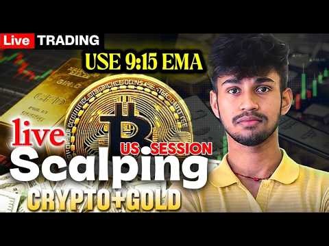Live Scalping Crypto and Gold || USE 9.15 EMA SETUP || 2 APR || Vishal.24T