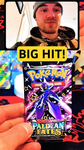 Pulling A Rare Pokemon Card From A Paldean Fates Opening!