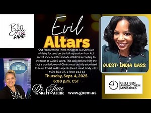 Dr. June Wehr-Knight 's Bride Time LIVE w/Endia Bass - "Evil Altars - Sororities Exposed"