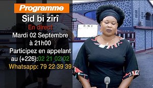 Emission débat Sid bi ziri en mooré en direct sur Savane TV ce mardi 02/09/2025 à partir de 21h Présentation : Solange SAWADOGO Participez en appelant directement au ( 226) 02 21 02 02 ou par WhatsApp au ( 226) 79 22 39 39 Savane TV sur le bouquet Canal , c'est le N°427 et sur le bouquet TNT, c'est le N°8. | Savane FM