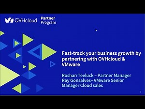 OVHcloud Canada Partner Program - Fast track your business growth by partnering w. OVHcloud & VMware