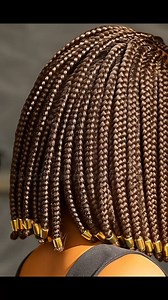 1.7M views · 28K reactions | Center-Part Beaded Box Braid Bob ✨ #boxbraids | Braids for Women | Facebook