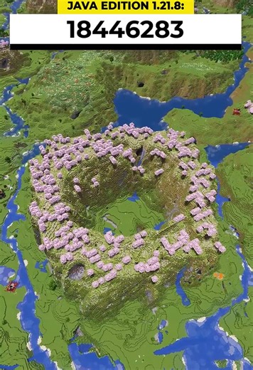 Minecraft small cherry grove circle seed – perfect for builds