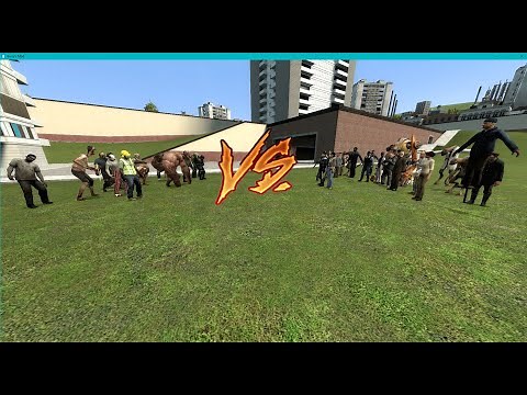 Garry's Mod: Half Life 2 NPC's Vs Left 4 Dead Infected