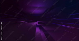 Sci fi backdrop with flat elements as slabs that move in space like an futuristic architecture. Rainbow bright polygonal elements free in space. three-dimensional colored lines with holographic effect