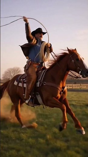 Just a Cowboy, His Horse, and the Open Land !!