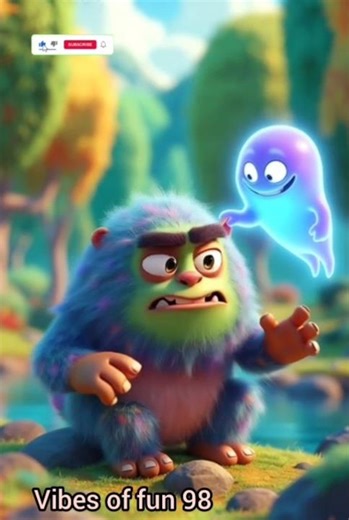 Monster vs Ghost: The Funniest Cartoon Fight That Turns Into Friendship! 😂👻🧟‍♂️”#cuteghost