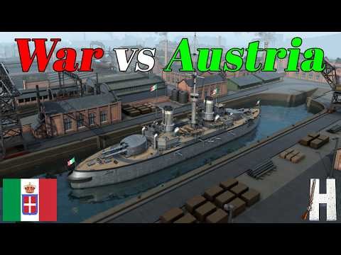 War vs the Hapsburgs! | Ultimate Admiral: Dreadnoughts | Italy Campaign | Part 7