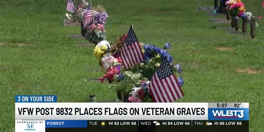VFW Post continues tradition of placing flags on veterans’ graves on Memorial Day
