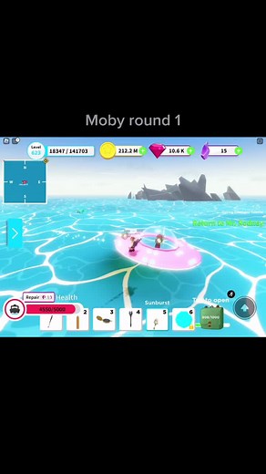 Moby Wood Fishing Simulator: Epic Boss Battles with Huge Whale and UFO!