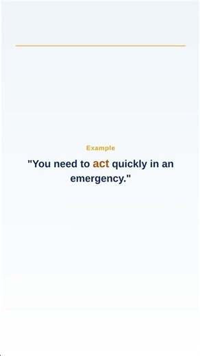 English Word of the Day: act #Shorts