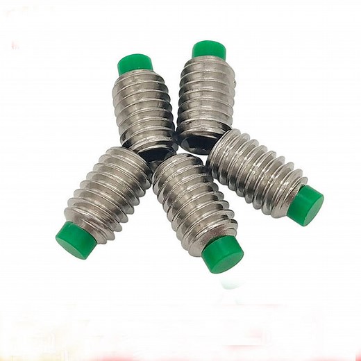 [Hot Item] 1/4-20 4-40 6-32 8-32 M2 M2.5 M3 M4 M5 Plastic Rubber Nylon Tip Grub Set Screw with Soft Tip