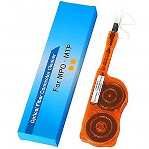 Duogalia-Fiber Optic Cleaner Tools Cleaning Pen for MPO/MTP Connector - Optical Connector Cleaner Over 600 Cleans Fiber Endface Cleans & Optical Connector Cleans(Orange)