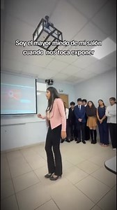 Soy el mayor miedo de mi salón cuando toca exponer