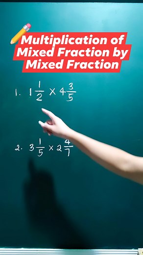 Multiplication of Mixed Fraction by Mixed Fraction #math #fractions #multiplicationoffractions #mathelementary #mathlesson #unangmath #supporteducreators | Unang Math