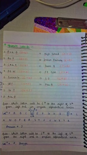 Alphabetical series, Coding decoding for CUET 2026. notes with tricks..