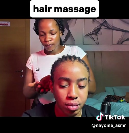 Relaxing ASMR Hair Oiling and Massage Experience
