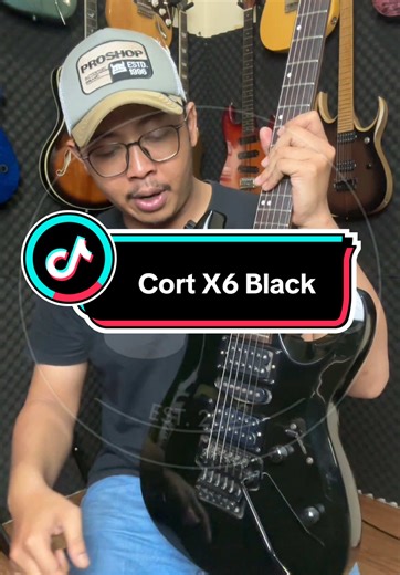 Jual Gitar Cort X6 Black Tahun 2009 Terawat