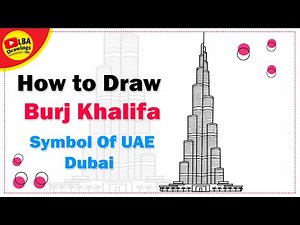 Burj Khalifa Drawing | How to draw Burj Khalifa