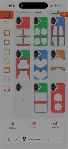 Collages, frames and templates | Custom Case Kiosk Tips