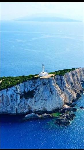 🌊 Lefkada’s Hidden Gem! Cape Lefkatas Lighthouse in 4K #travel