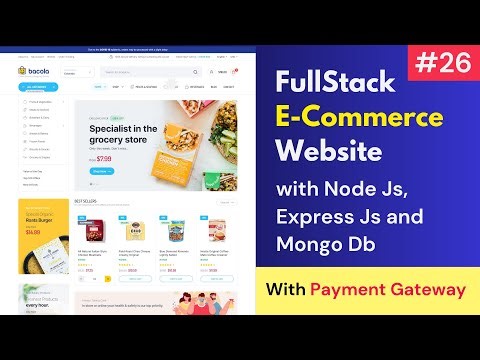 #26 Full Stack E-Commerce Website Using React JS, MongoDB, Express Js, Node Js , Material UI 2024 🔥