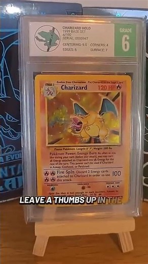 Base Set 1999 Charizard 🔥 #pokemon #charizard #gradedcards #grade #tcg #tcgpokemon #charizardcard