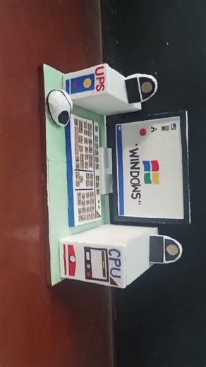 thermocol computer / थर्माकोल से कंप्यूटर कैसे बनाएं # short