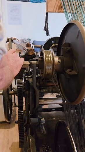 Making our latest tweed 😍 this is the last of our gardiners heavy weight yarn so a short warp to use it up. Sooo pretty in this rich turquoise with speckles of colour 🥰 https://bit.ly/47IbGPV voting still open for the business awards I'd be so grateful if anyone wants to vote for me! | The Weaving Shed