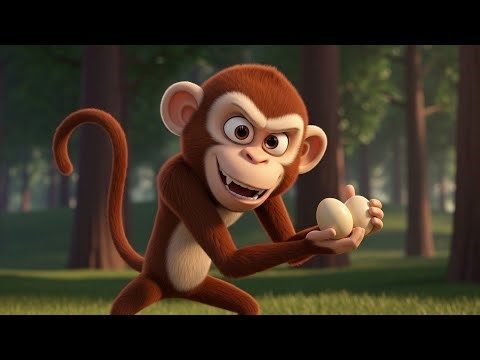 The Monkey and the Hen’s Broken Eggs 🐒🐔 | Baby Chicks Hatch! Happy Ending 🐣✨