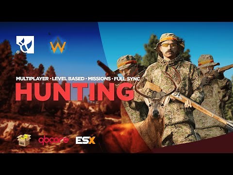 Fivem Multiplayer Hunting Script | GROUP SYSTEM | LEVEL XP BASED | +15 MISSONS | FULL SYNC