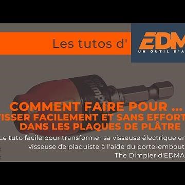 ✏️ Les tutos d'EDMA | Comment visser facilement dans une plaque de plâtre ?