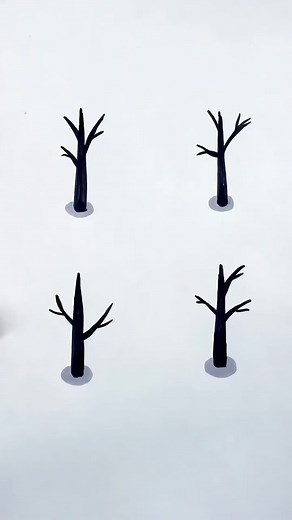 Coloring Trees with Simple Strokes: A Creative Guide