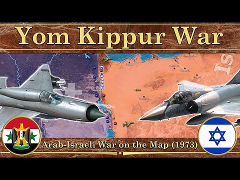 Yom Kippur War. ⚔️ Arab-Israeli War on the Map (1973)
