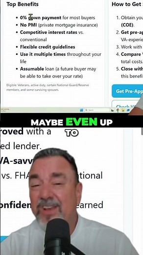 FHA vs. Conventional vs. VA Loans: Down Payment Guide #shorts