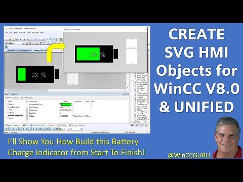 Create Dynamic SVG HMI for WinCC V8 & Unified 🔋 😎 #winccguru