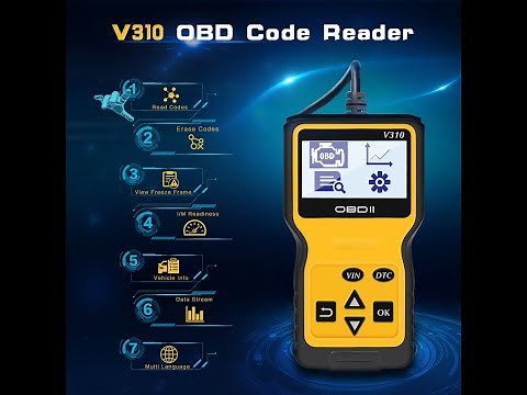 Panlong V310 OBD2 OBD II Code Reader Unboxing Review Check Engine Light Ebay Amazon