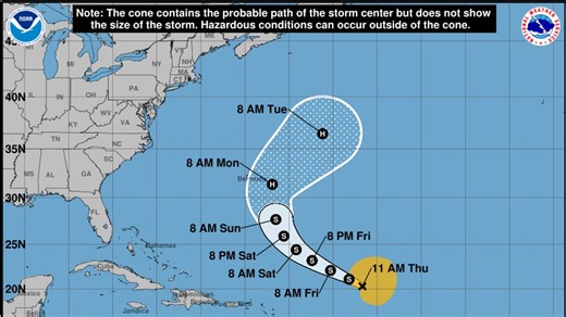 Tropical Storm Gabrielle forms in Atlantic. Here is the forecast, spaghetti models
