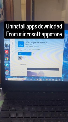 Uninstall apps downloaded from microsoft appstore
