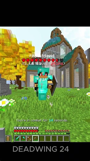 First PVP in Minecraft 💀 #minecraft #pvp #shorts ‪@DEADWING24‬