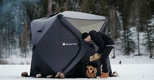 meet sweattent: a portable pop-up sauna that sets up anywhere in 3 min