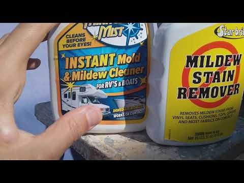 How to clean mold and mildew off your boat or RV canvas or any canvas