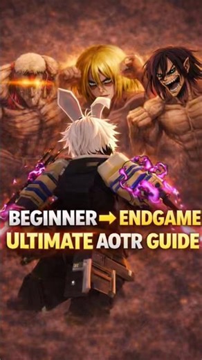 Beginner to ENDGAME in AOTR FAST ⚔️ (Full Progression Guide) #aotr #robloxanime