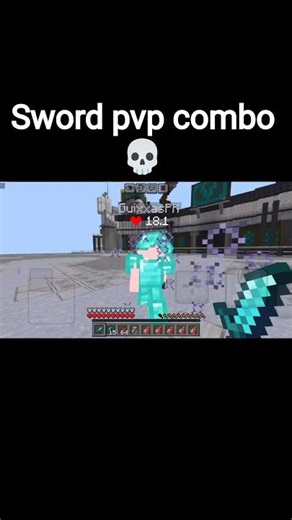 sword pvp combo 💀|| #minecraft #pvp
