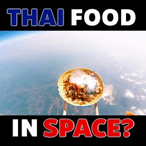 374K views · 10K reactions | For the first time in history, Thai Food has been sent to space. This video is called Space Krapao. So how do you find the Pad Krapao lady to taste her delicious food? | Retired Working For You | Facebook