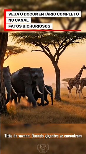 Titans of the Savannah: When Giants Meet #animals #curiosities #nature