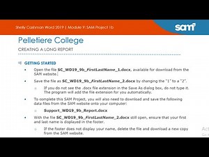 Shelly Cashman Word 2019 | Module 9: SAM Project 1b #shelly #module9 #samproject1b