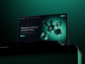 Cybersecurity Corporate Website Design with 3D