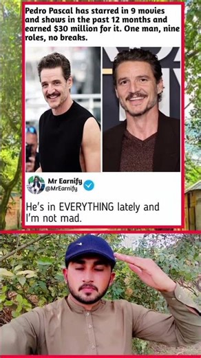 Pedro Pascal Did 9 Projects & Made $30 Million in 12 Months! 🔥