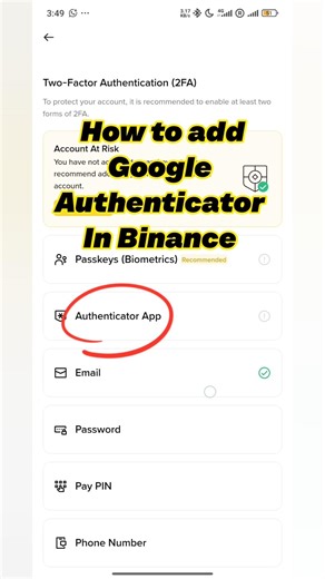 How to add Authenticator Passkey on Binance | Binance Passkey verification cancelled issue fix